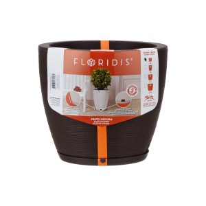 Vaso Amsterdã Grafiato Marrom Stone Effect - 35cm X 65cm - Floridis