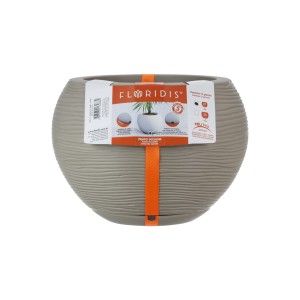 Vaso Florença Sisal Bege Stone Effect - 17cm X 19cm -  Floridis